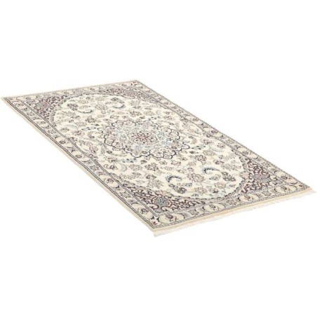 tappeto persia nain fine con seta cm 85x145 3