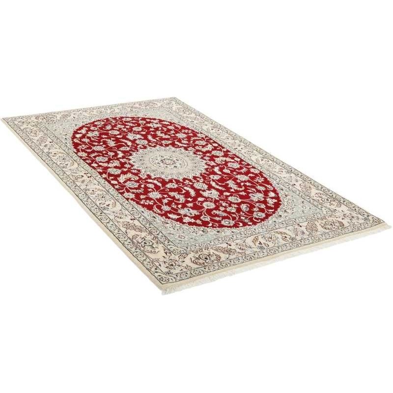 tappeto persia nain fine con seta cm 133x210 3