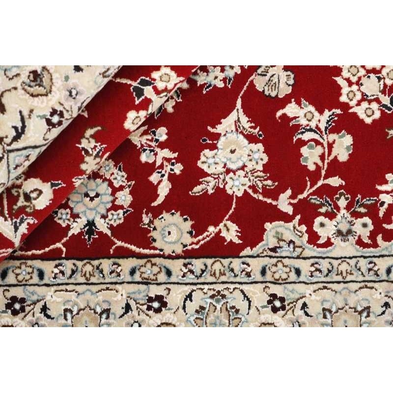 tappeto persia nain fine con seta cm.135x209 1