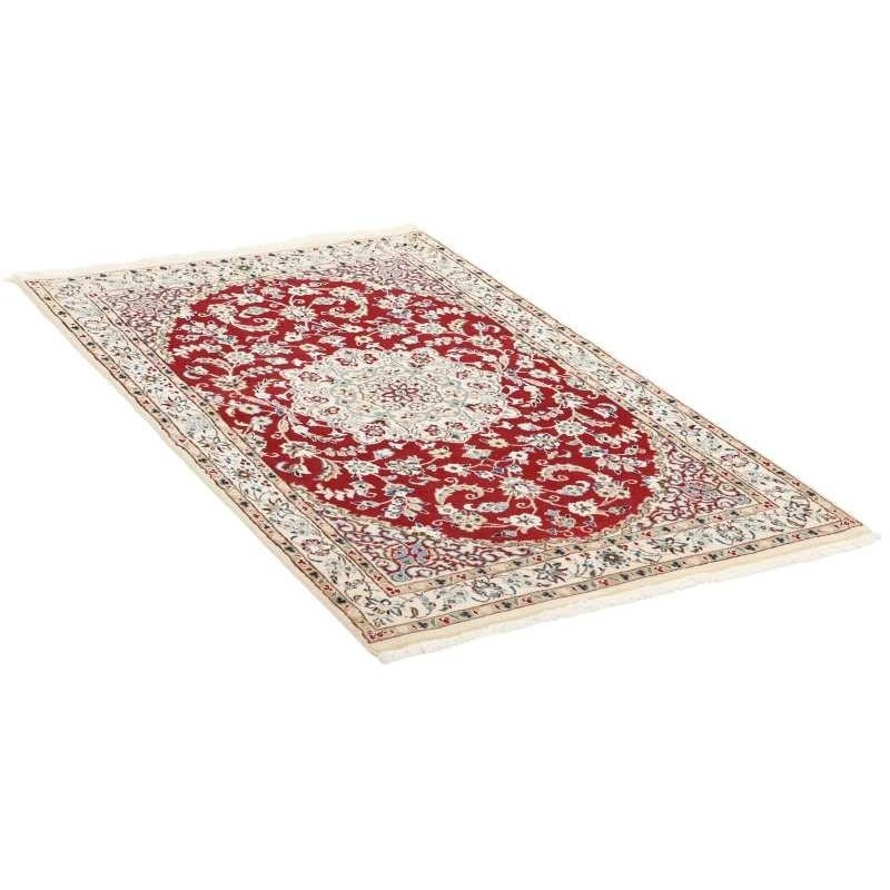 tappeto persia nain fine con seta cm 93x148 3