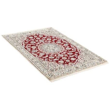 tappeto persia nain fine con seta cm 100x142 3