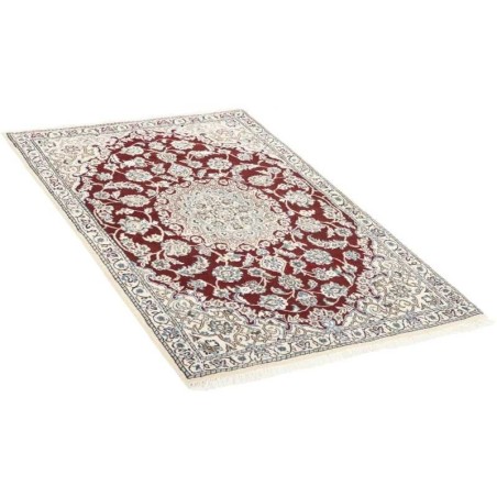 tappeto persia nain fine con seta cm 88x134 3