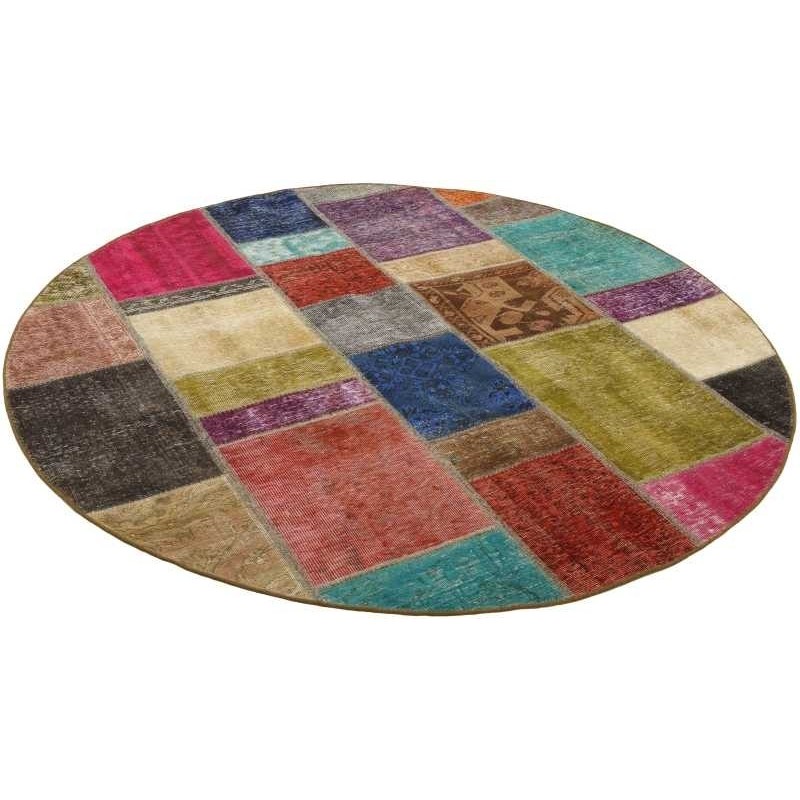tappeto persia vintage patchwork cm 200x200 2