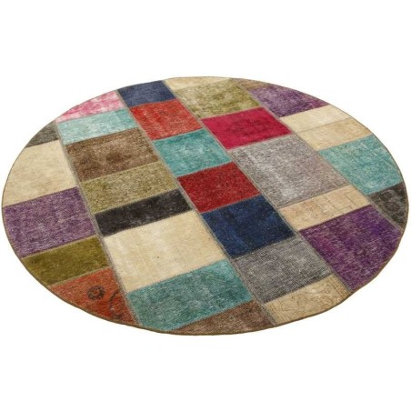 tappeto persia vintage patchwork cm 200x200 2