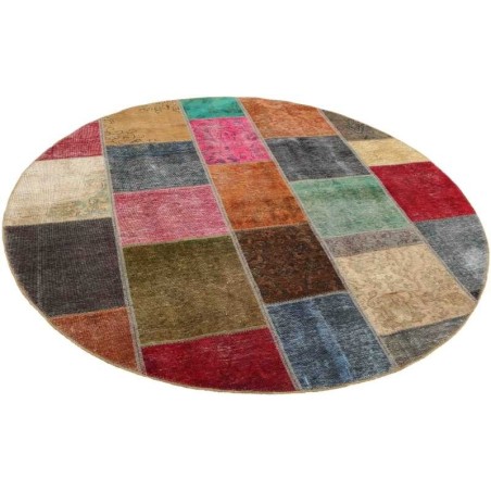 tappeto persia vintage patchwork cm 200x200 2