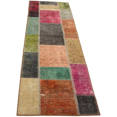 tappeto persia vintage patchwork cm 71x254 2