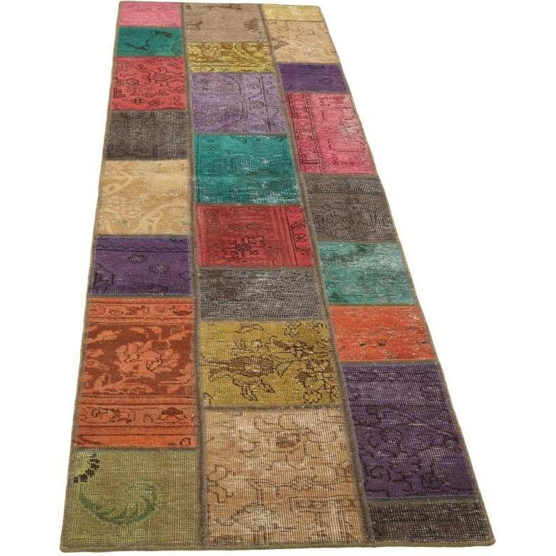 tappeto persia vintage patchwork cm 73x264 2