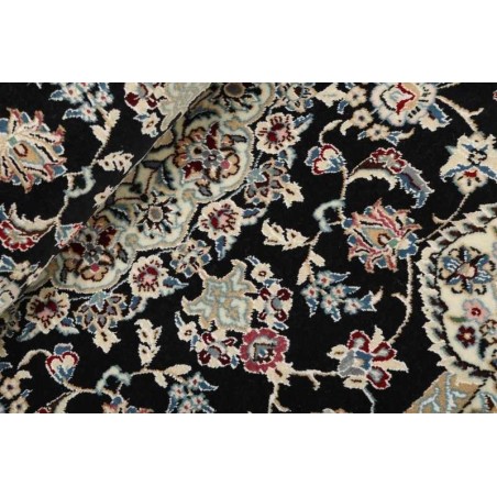 tappeto persia nain fine con seta cm.150x150 1