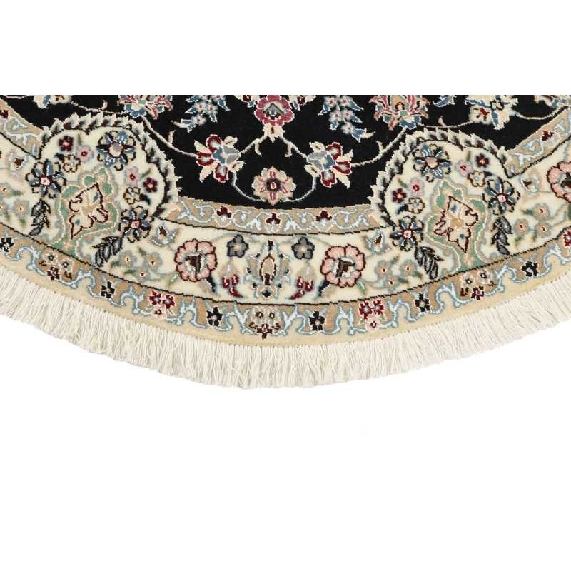 tappeto persia nain fine con seta cm 150x150 2