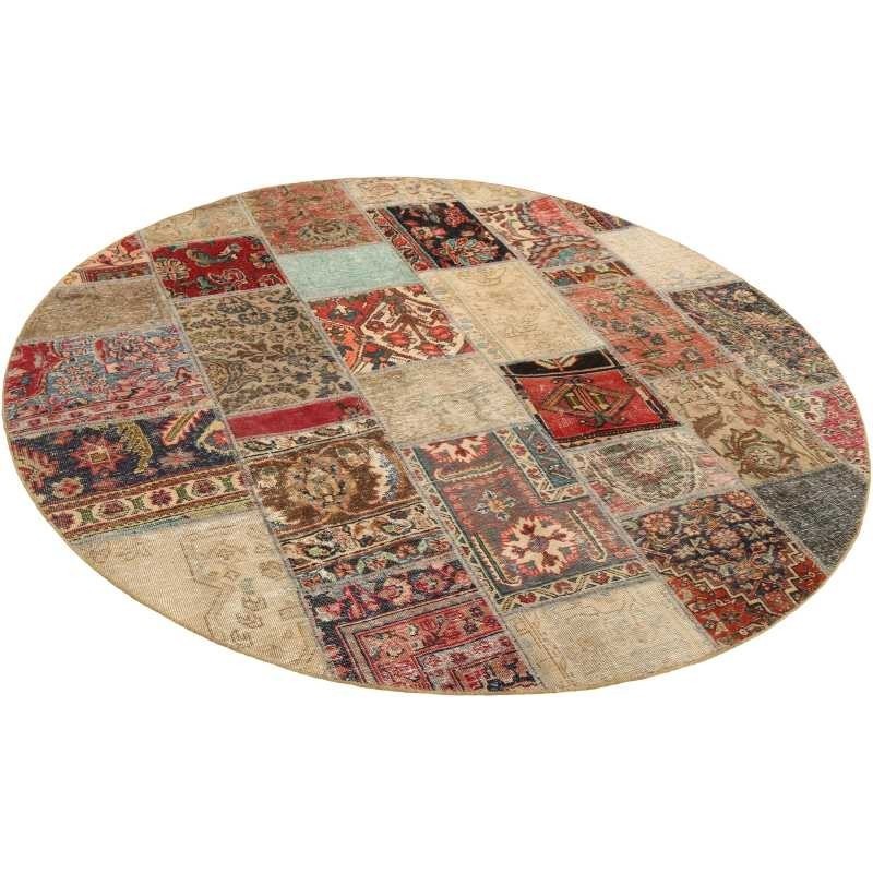tappeto persia vintage patchwork cm 200x200 2