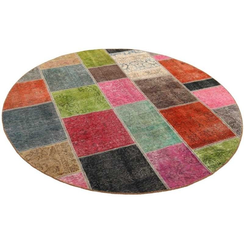 tappeto persia vintage patchwork cm 200x200 2
