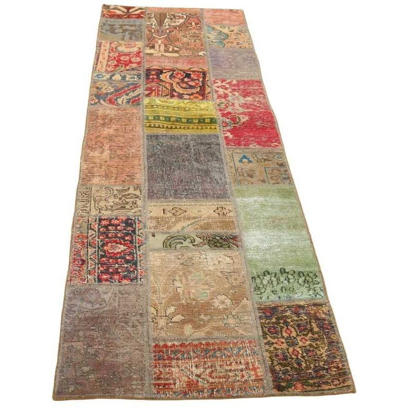 tappeto persia vintage patchwork cm 74x255 2