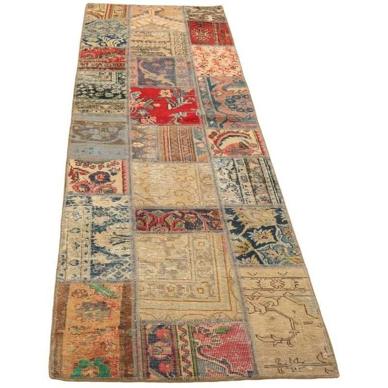 tappeto persia vintage patchwork cm 72x255 2