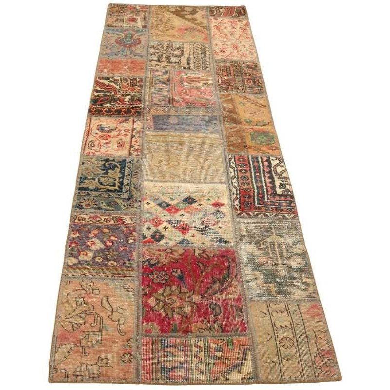 tappeto persia vintage patchwork cm 73x253 2