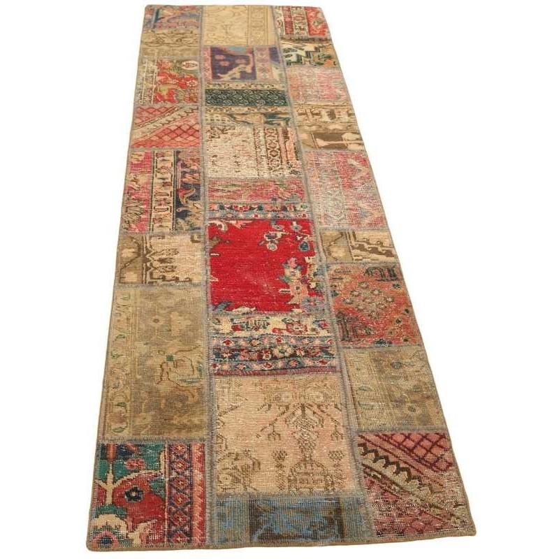 tappeto persia vintage patchwork cm 70x254 2