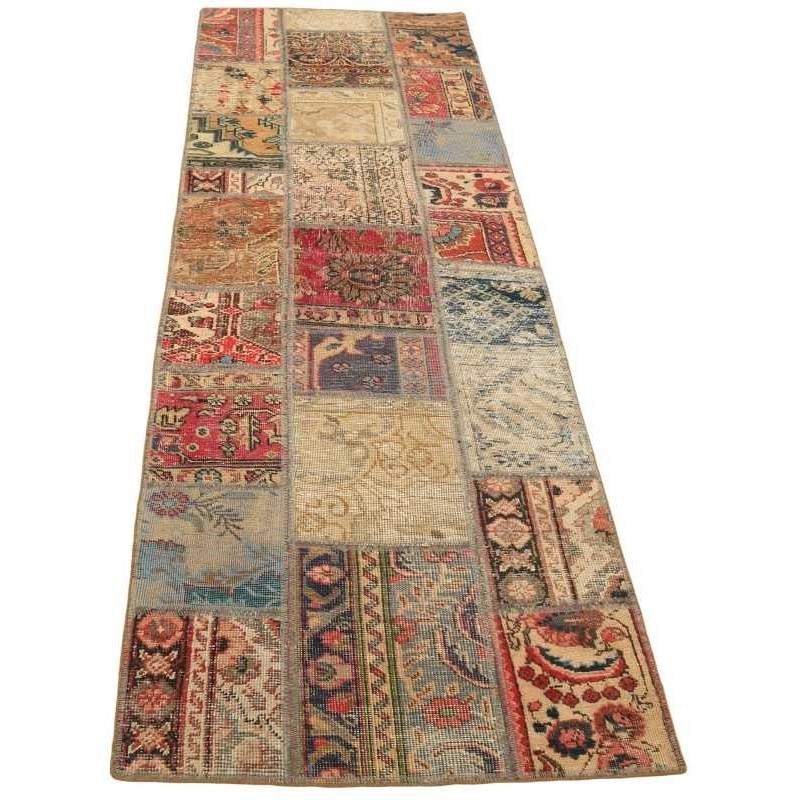 tappeto persia vintage patchwork cm 73x249 2