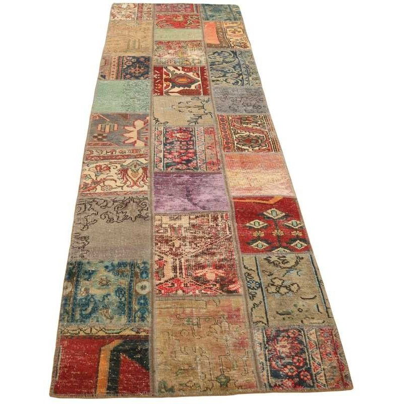 tappeto persia vintage patchwork cm 82x303 2