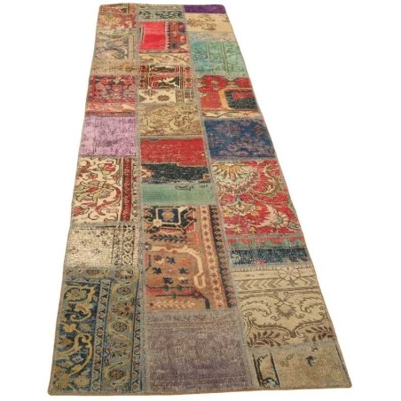 tappeto persia vintage patchwork cm 80x302 2