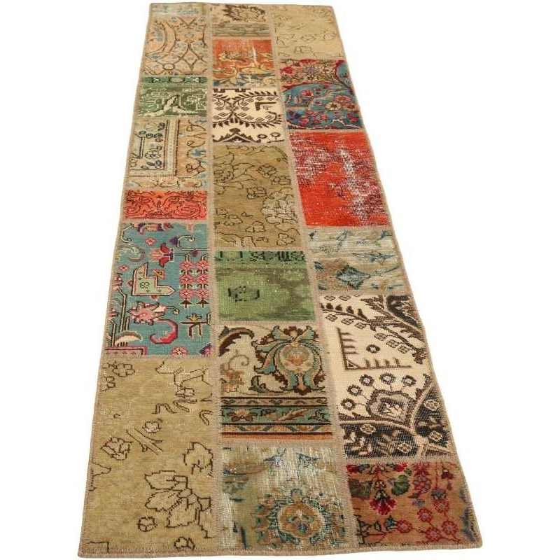 tappeto persia vintage patchwork cm 71x252 2