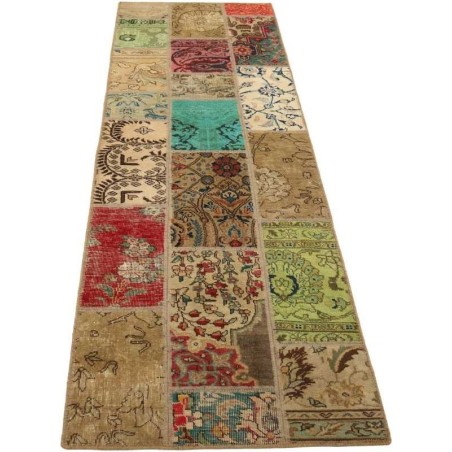 tappeto persia vintage patchwork cm 72x252 2