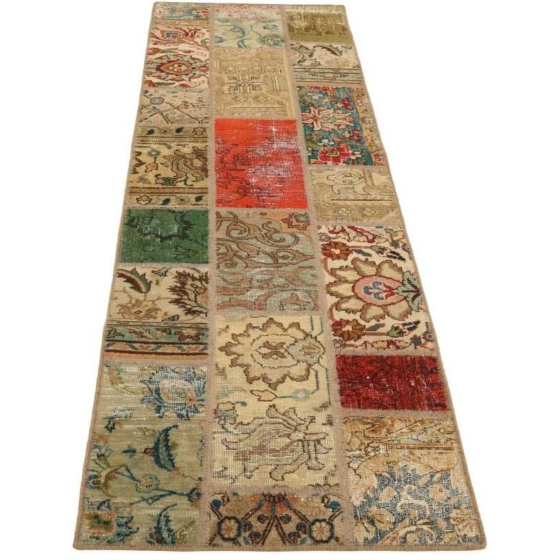 tappeto persia vintage patchwork cm 72x252 2