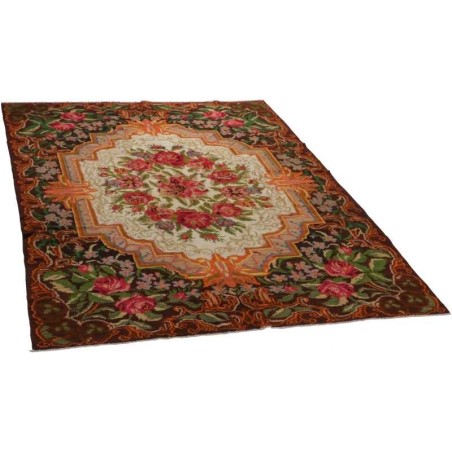 tappeto moldavia rose kelim old cm 193x307 3