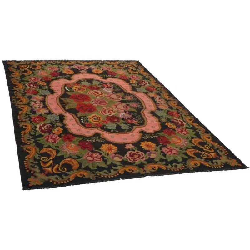tappeto moldavia rose kelim old cm 238x346 3