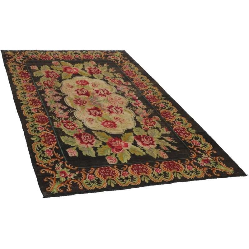 tappeto moldavia rose kelim old cm 188x310 3