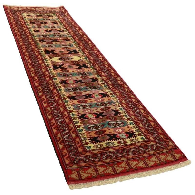 tappeto persia torkaman fine cm 90x294 3