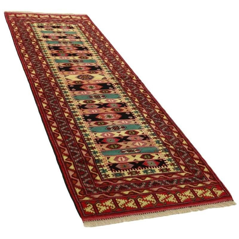 tappeto persia torkaman fine cm 90x287 3
