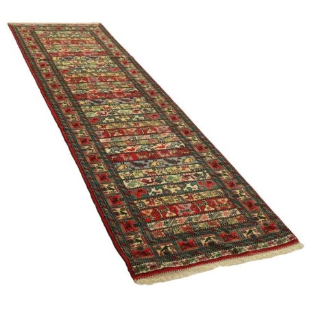 tappeto persia torkaman fine cm 90x287 3