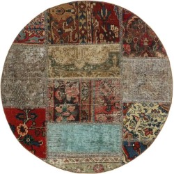 tappeto persia vintage patchwork cm 100x100 