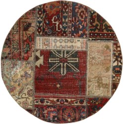 tappeto persia vintage patchwork cm 100x100 