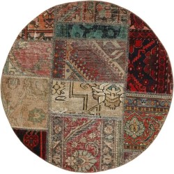 tappeto persia vintage patchwork cm 100x100 