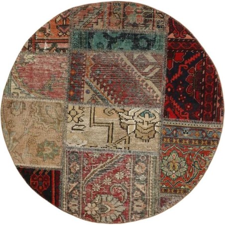 tappeto persia vintage patchwork cm 100x100 