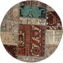 tappeto persia vintage patchwork cm 100x100 