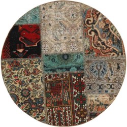 tappeto persia vintage patchwork cm 100x100 