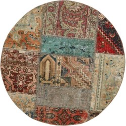 tappeto persia vintage patchwork cm 100x100 