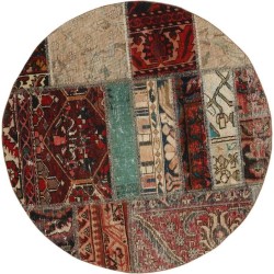 tappeto persia vintage patchwork cm 100x100 