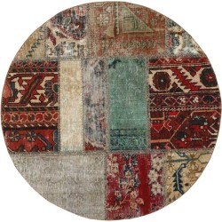tappeto persia vintage patchwork cm 100x100 