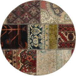 tappeto persia vintage patchwork cm 100x100 