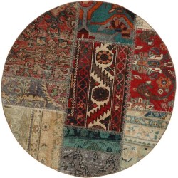 tappeto persia vintage patchwork cm 100x100 