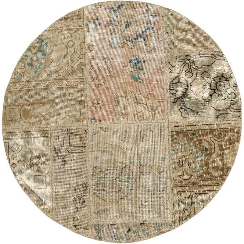 tappeto persia vintage patchwork cm 100x100 