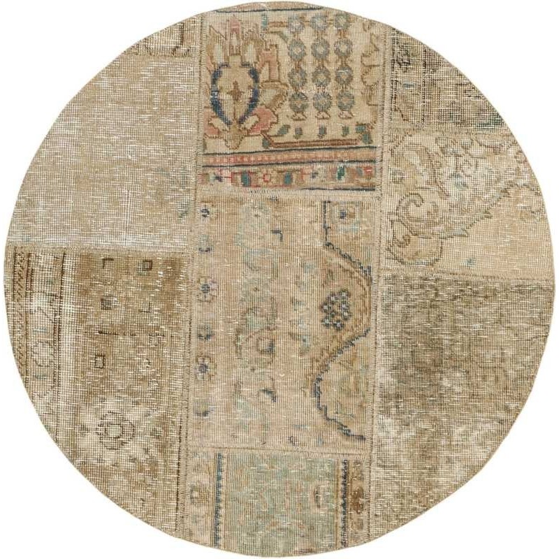 tappeto persia vintage patchwork cm 100x100 