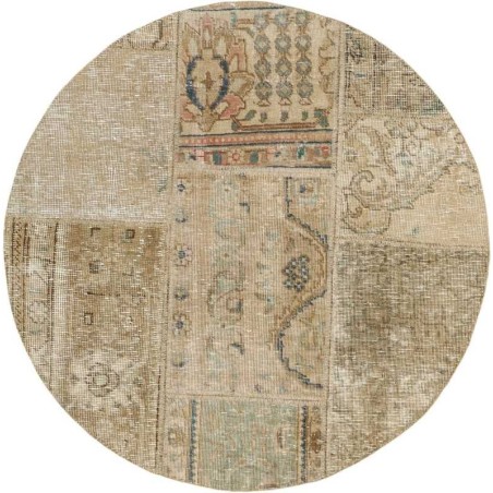tappeto persia vintage patchwork cm 100x100 