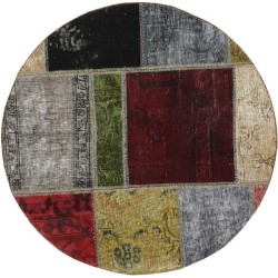 tappeto persia vintage patchwork cm 100x100 