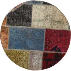 tappeto persia vintage patchwork cm 100x100 