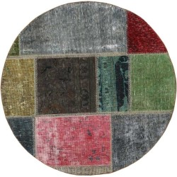 tappeto persia vintage patchwork cm 100x100 