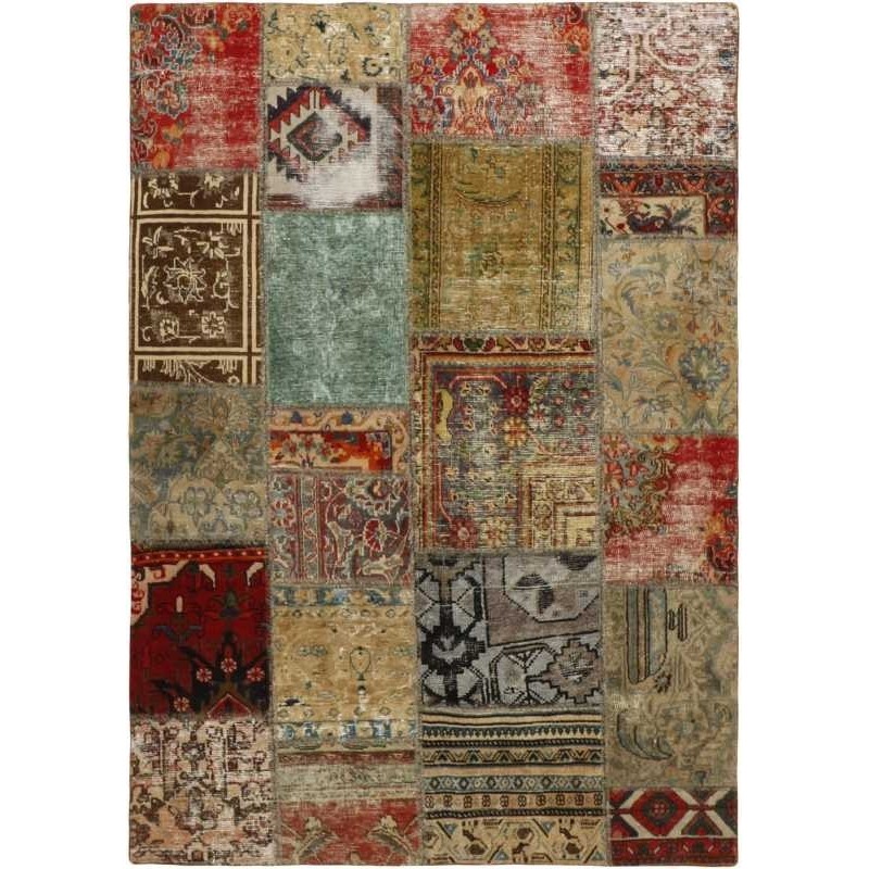 tappeto persia vintage patchwork cm 141x200 