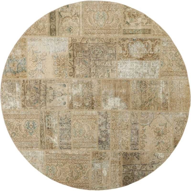 tappeto persia vintage patchwork cm 200x200 